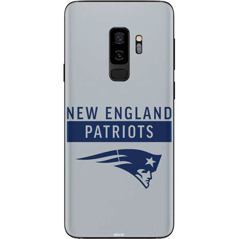 NFL New England Patriots Grey Performance Series Galaxy S9 Plus Skin