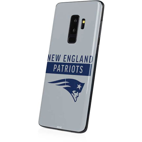 NFL New England Patriots Grey Performance Series Galaxy S9 Plus Skin