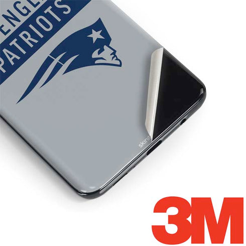 NFL New England Patriots Grey Performance Series Galaxy S9 Plus Skin