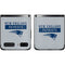 NFL New England Patriots Grey Performance Series Galaxy Z Flip Skin