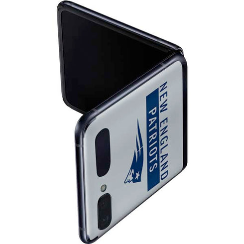 NFL New England Patriots Grey Performance Series Galaxy Z Flip Skin