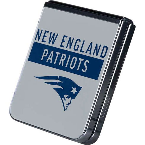 NFL New England Patriots Grey Performance Series Galaxy Z Flip5 5G Skin
