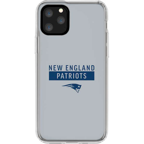 NFL New England Patriots Grey Performance Series iPhone 11 Pro Clear Case