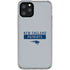 NFL New England Patriots Grey Performance Series iPhone 11 Pro Clear Case