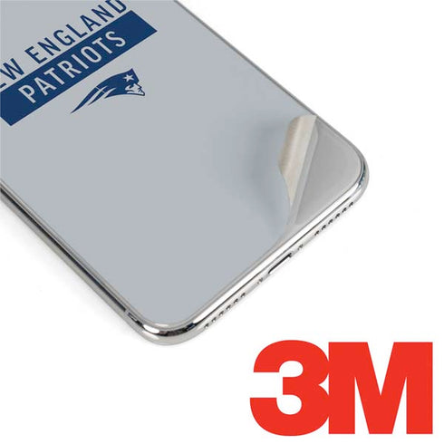 NFL New England Patriots Grey Performance Series iPhone 11 Pro Max Skin