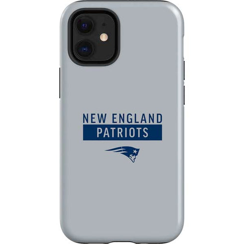NFL New England Patriots Grey Performance Series iPhone 12 Mini Impact Case
