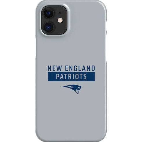 NFL New England Patriots Grey Performance Series iPhone 12 Mini Lite Case