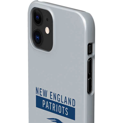NFL New England Patriots Grey Performance Series iPhone 12 Mini Lite Case