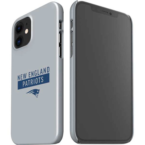 NFL New England Patriots Grey Performance Series iPhone 12 Mini Lite Case