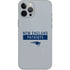 NFL New England Patriots Grey Performance Series iPhone 12 Pro Max Skin