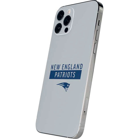 NFL New England Patriots Grey Performance Series iPhone 12 Pro Max Skin