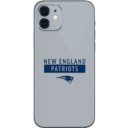 NFL New England Patriots Grey Performance Series iPhone 12 Skin