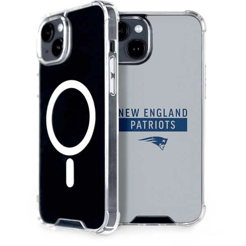 NFL New England Patriots Grey Performance Series iPhone 13 MagSafe Case