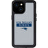 NFL New England Patriots Grey Performance Series iPhone 13 Mini Waterproof Case