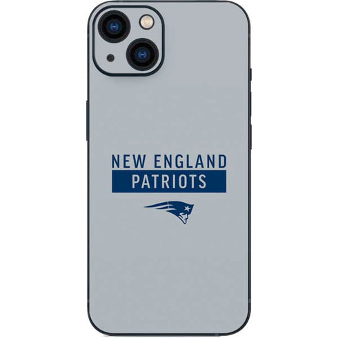 NFL New England Patriots Grey Performance Series iPhone 13 Skin