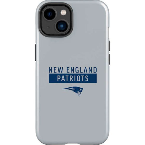 NFL New England Patriots Grey Performance Series iPhone 14 Plus Impact Case