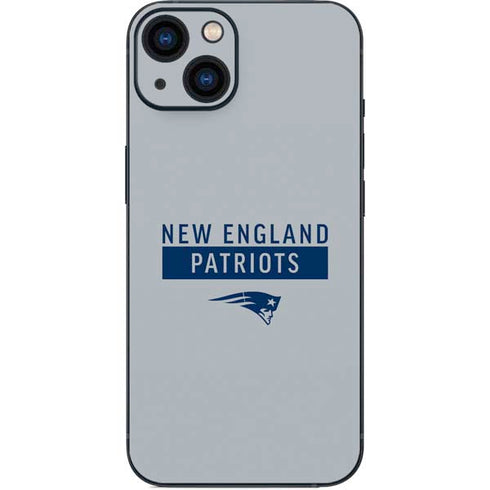 NFL New England Patriots Grey Performance Series iPhone 15 Plus Skin