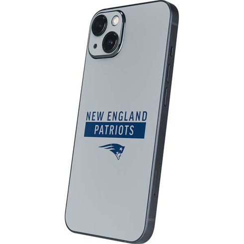 NFL New England Patriots Grey Performance Series iPhone 15 Plus Skin