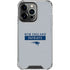 NFL New England Patriots Grey Performance Series iPhone 14 Pro Clear Case