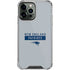 NFL New England Patriots Grey Performance Series iPhone 14 Pro Max Clear Case