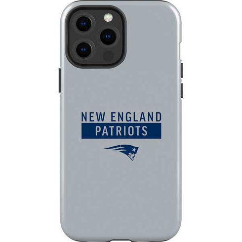 NFL New England Patriots Grey Performance Series iPhone 15 Pro Max Impact Case