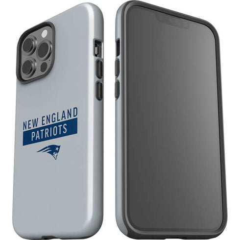 NFL New England Patriots Grey Performance Series iPhone 15 Pro Max Impact Case