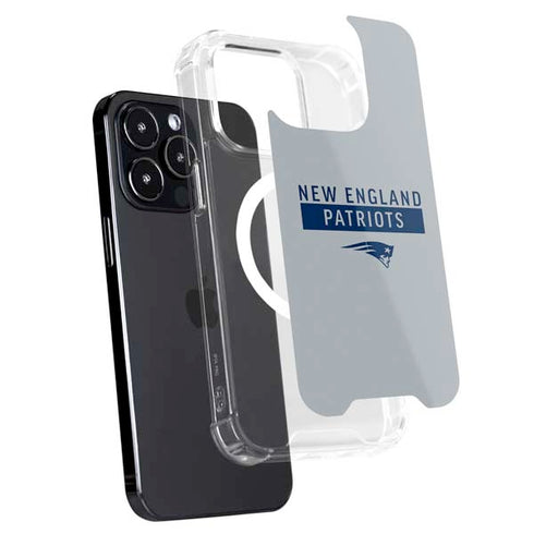 NFL New England Patriots Grey Performance Series iPhone 15 Pro Max MagSafe Case