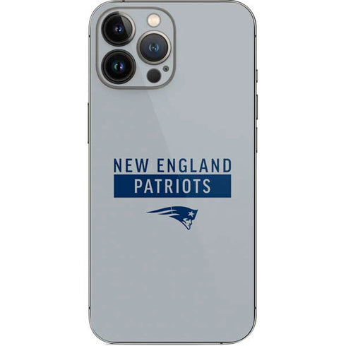 NFL New England Patriots Grey Performance Series iPhone 14 Pro Max Skin