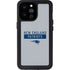NFL New England Patriots Grey Performance Series iPhone 14 Pro Max Waterproof Case