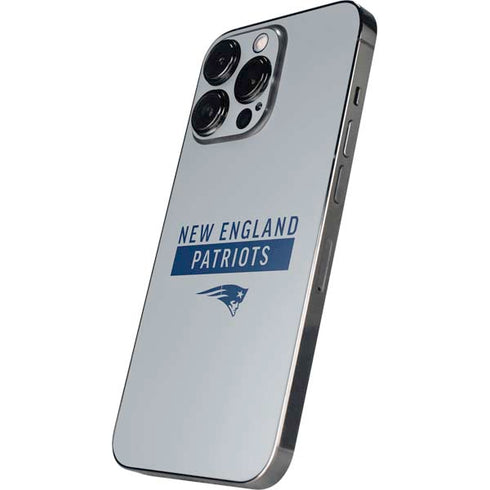 NFL New England Patriots Grey Performance Series iPhone 15 Pro Skin
