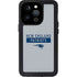 NFL New England Patriots Grey Performance Series iPhone 14 Pro Waterproof Case