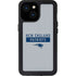 NFL New England Patriots Grey Performance Series iPhone 15 Waterproof Case