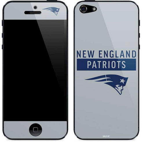 NFL New England Patriots Grey Performance Series iPhone 5/5s/5SE Skin