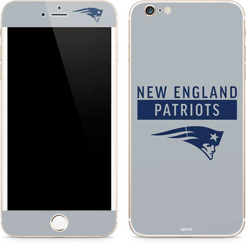 NFL New England Patriots Grey Performance Series iPhone 6/6s Plus Skin