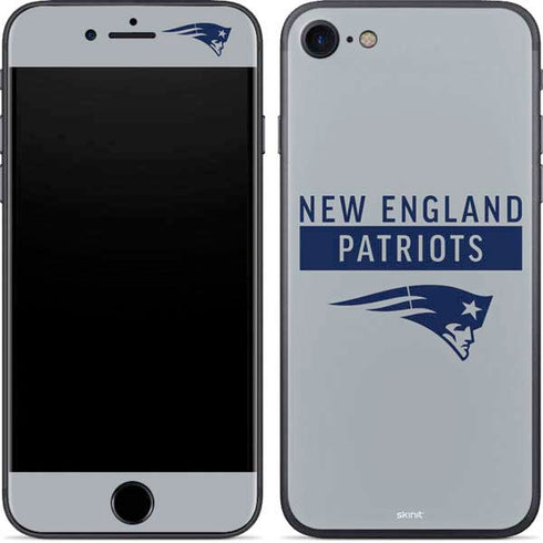 NFL New England Patriots Grey Performance Series iPhone 7 Skin