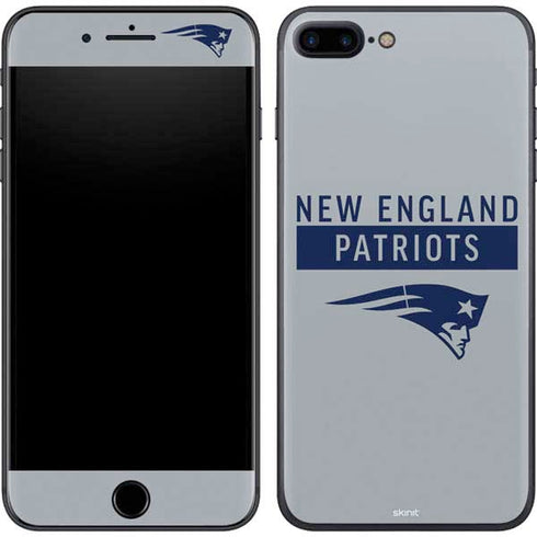 NFL New England Patriots Grey Performance Series iPhone 8 Plus Skin