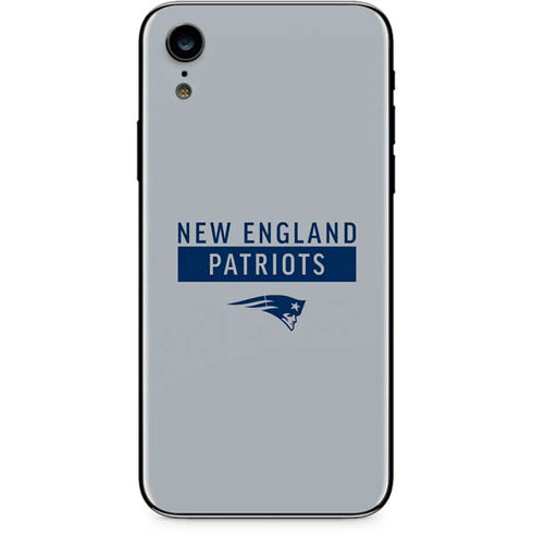 NFL New England Patriots Grey Performance Series iPhone XR Skin