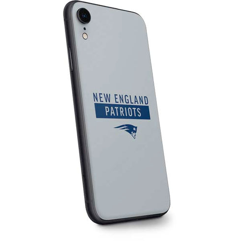 NFL New England Patriots Grey Performance Series iPhone XR Skin