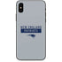 NFL New England Patriots Grey Performance Series iPhone XS Skin