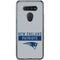 NFL New England Patriots Grey Performance Series LG K51/Q51 Clear Case