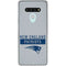 NFL New England Patriots Grey Performance Series LG Stylo 6 Clear Case