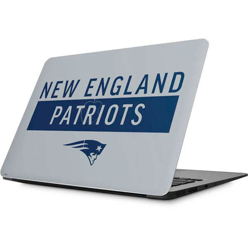 NFL New England Patriots Grey Performance Series Apple MacBook Skin