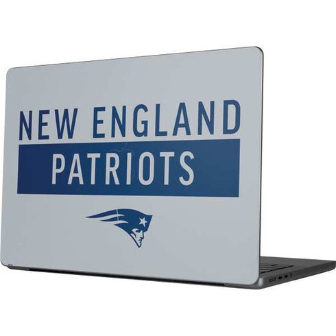 NFL New England Patriots Grey Performance Series MacBook Pro 14in (2021-24) Skin