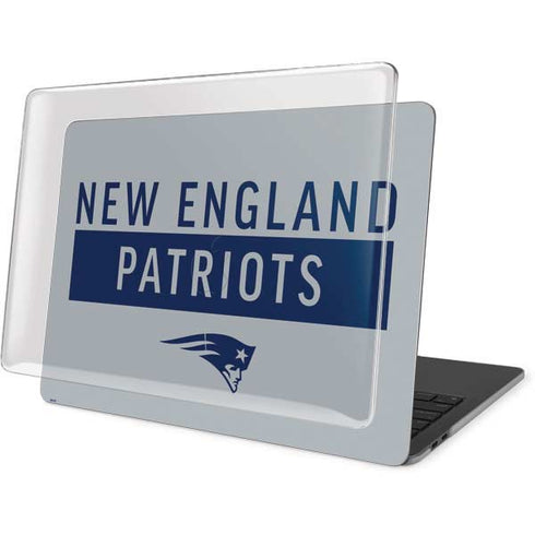 NFL New England Patriots Grey Performance Series MacBook Pro 15in (2016-19) Case plus Skin