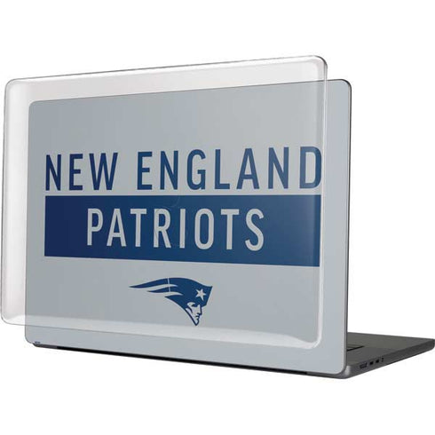 NFL New England Patriots Grey Performance Series MacBook Pro 16in (2021-25) Case plus Skin