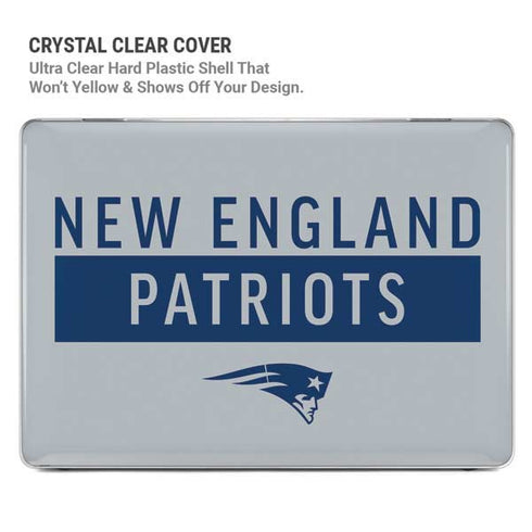 NFL New England Patriots Grey Performance Series MacBook Pro 16in (2021-25) Case plus Skin