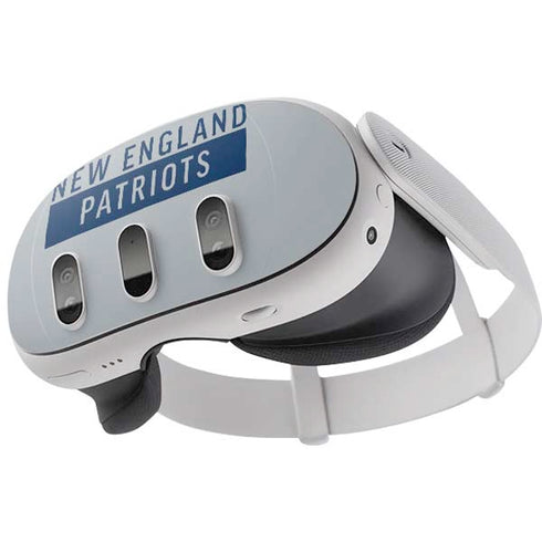 NFL New England Patriots Grey Performance Series Meta Quest 3 Skin