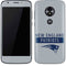 NFL New England Patriots Grey Performance Series Moto E5 Play Skin