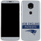 NFL New England Patriots Grey Performance Series Moto E5 Plus Skin