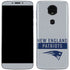 NFL New England Patriots Grey Performance Series Moto E5 Plus Skin